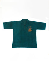 Hand Woven Bleeding Eyes Polo – Teal