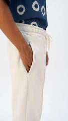 Cream Pleated Trousers