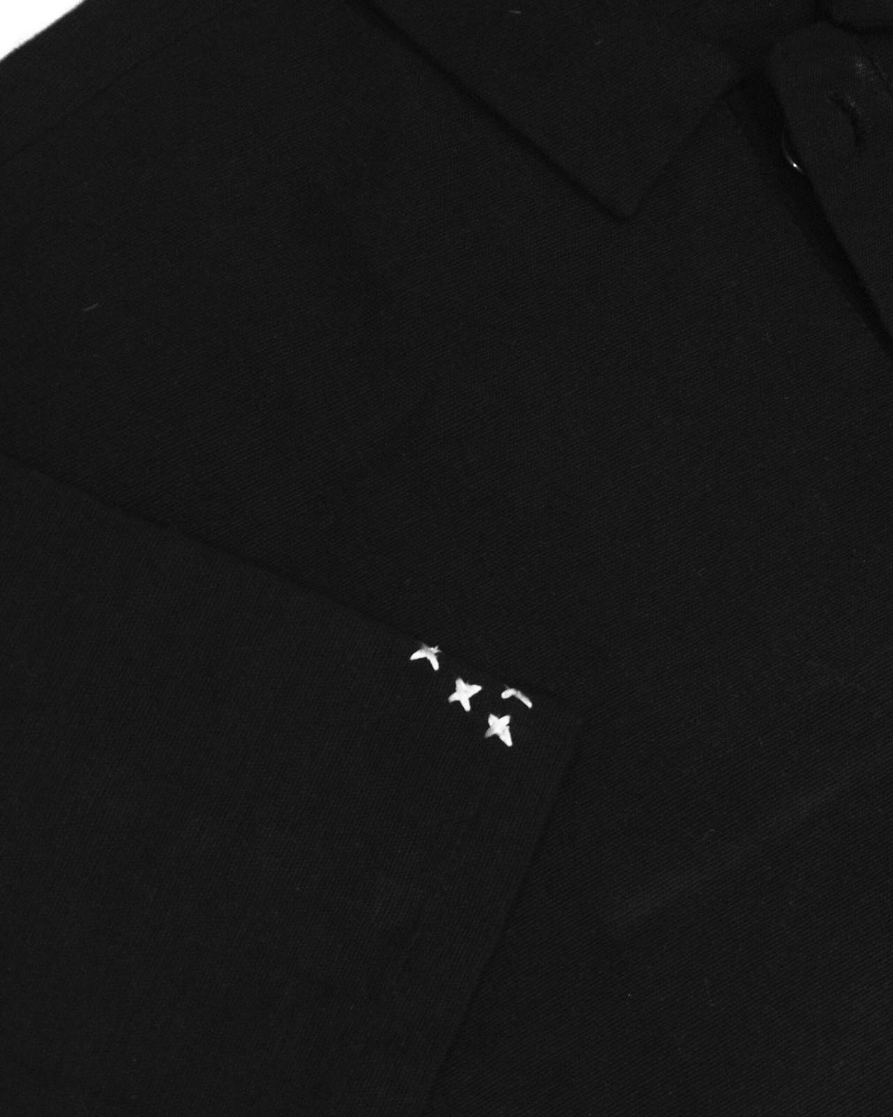 Hand Woven Bleeding Eyes Polo – Black