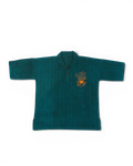 Hand Woven Bleeding Eyes Polo – Teal