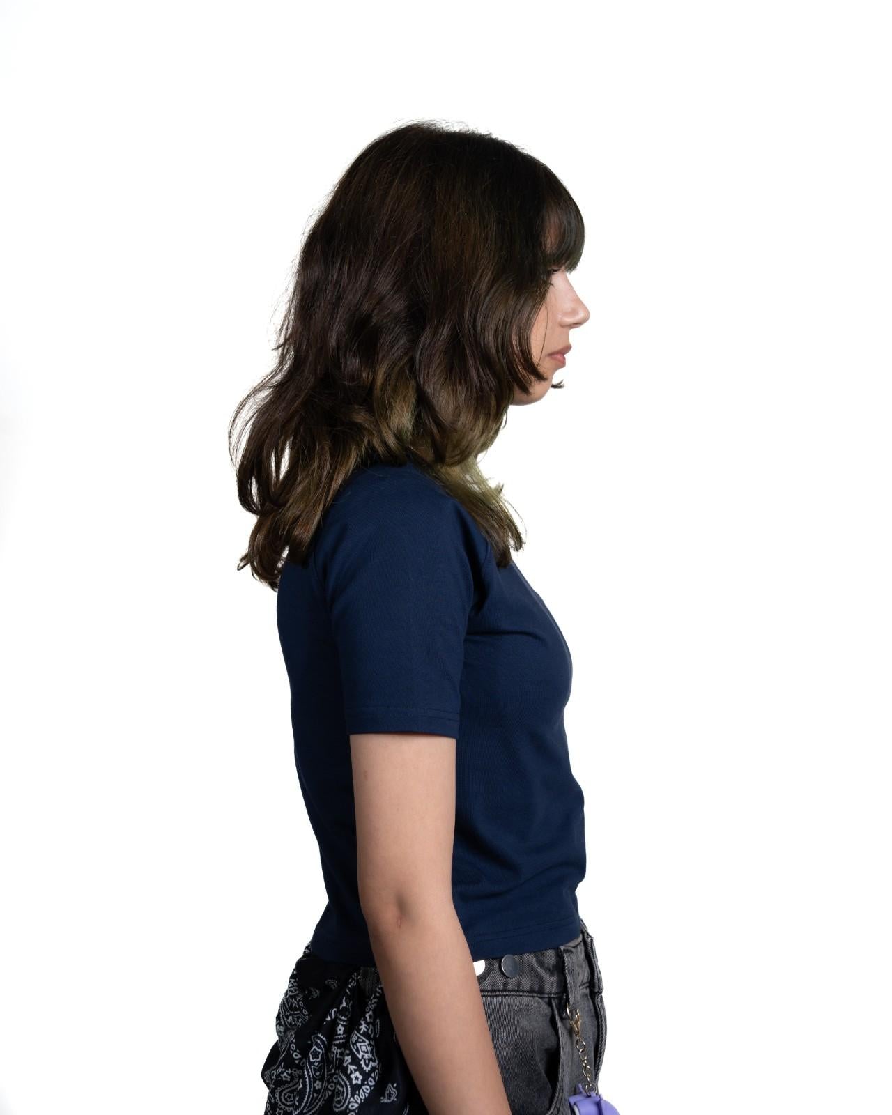 Raglan Baby Tee (navy)